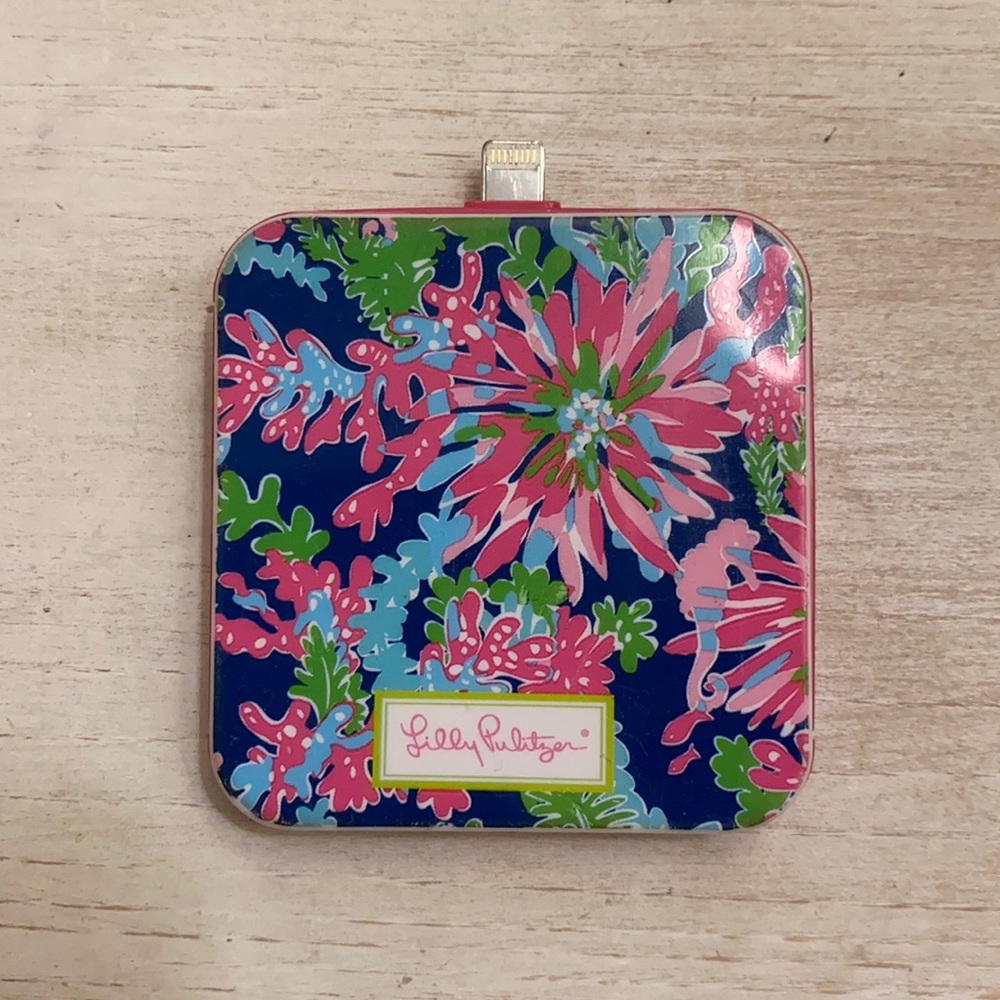 Lilly Pulitzer Pink Floral Portable Charger